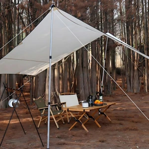 FUNKY CHAIRS 2 Adet Ayarlanabilir Teleskopik Alüminyum Tarp Tente Çadır Direği 230 cm