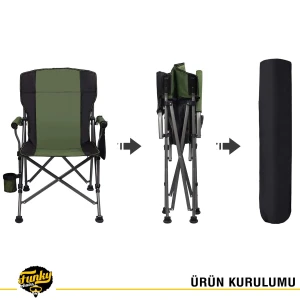 FUNKY CHAIRS River Side Katlanabilir Kamp Sandalyesi - Yeşil