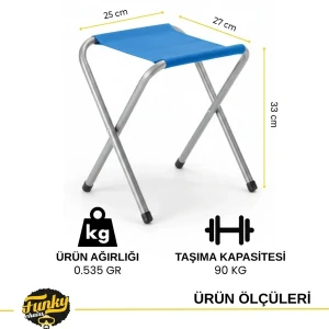 FUNKY CHAIRS Katlanabilir Tabure - Mavi