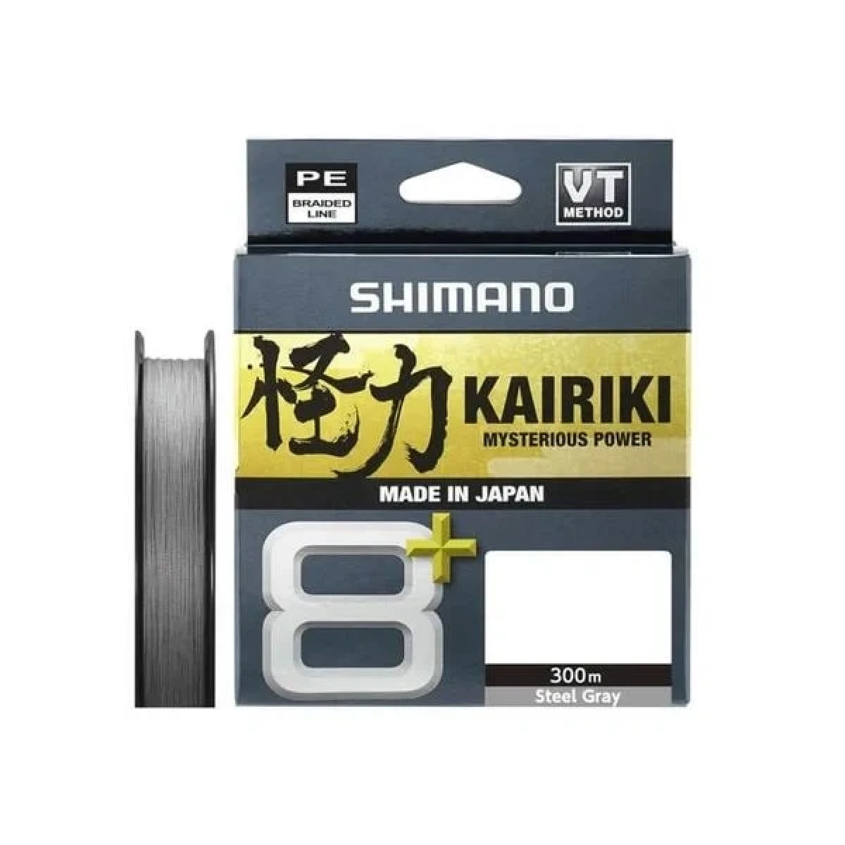 Shimano Kairiki 8+ Steel Grey (Gri) 300m İp Misina - 0,16mm
