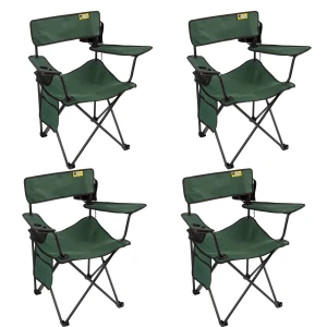 FUNKY CHAIRS Camper Katlanabilir Kamp Piknik Sandalyesi - Petrol Yeşili (4 Adet)