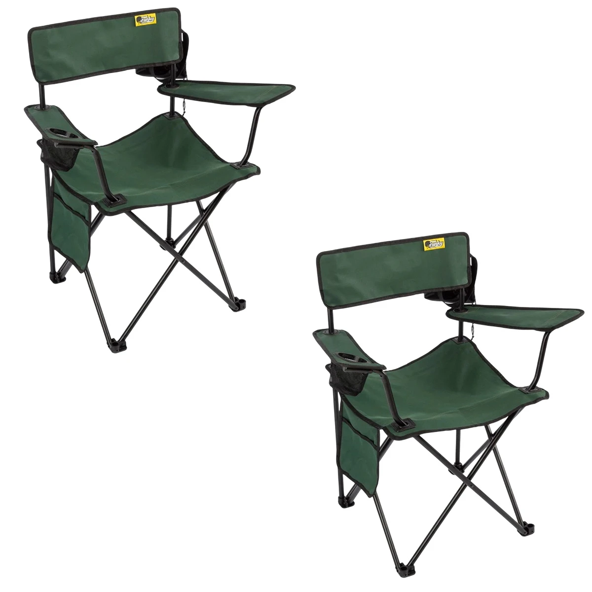 FUNKY CHAIRS Camper Katlanabilir Kamp Piknik Sandalyesi - Petrol Yeşili (2 Adet)