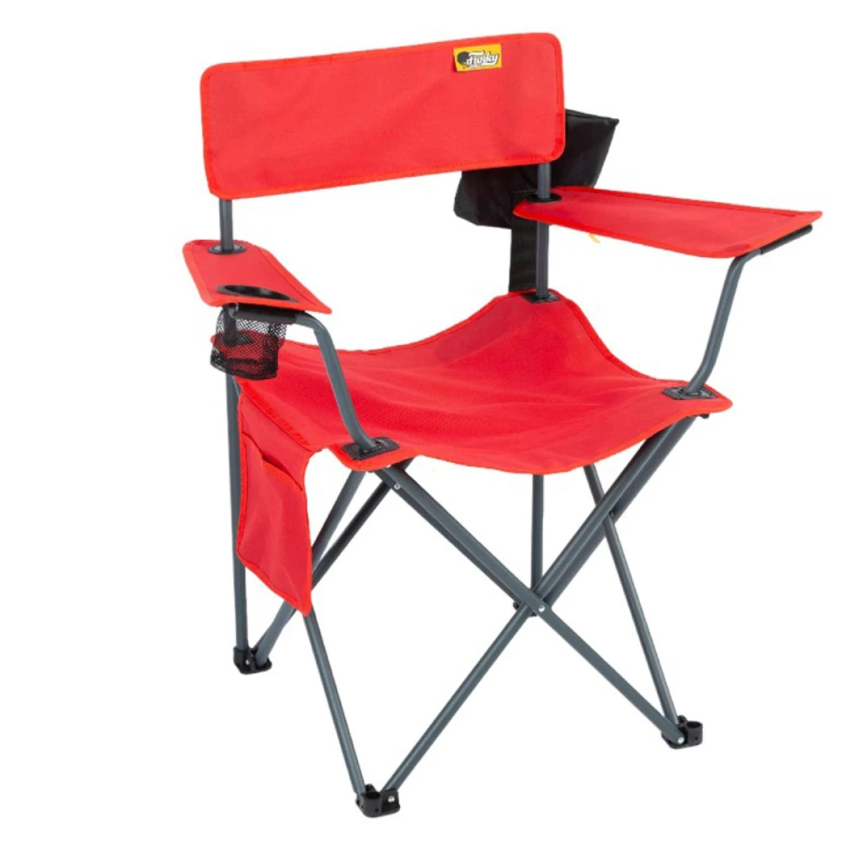 FUNKY CHAIRS Camper Katlanabilir Kamp Piknik Sandalyesi - Kırmızı (4 Adet)