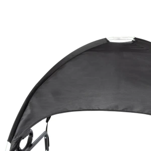 FUNKY CHAIRS Gölgelikli 110 Litre Fren Sistemli, Rulmanlı, Kalın Teker, XL Boy Katlanır Vagon Plaj Taşıma ve Kamp Arabası - Siyah