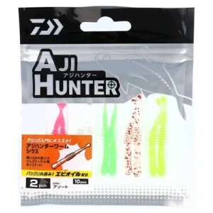Daiwa Aji Hunter Worm Shirasu 2.0 5cm Silikon Yem (10 Adet)