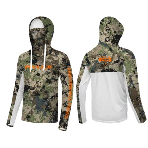 RYUJI UV Performance Hoodie Shirt+Neck Camo Boyunluklu T-Shirt