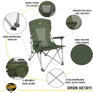FUNKY CHAIRS Big Small Kamp Sandalyesi - Haki