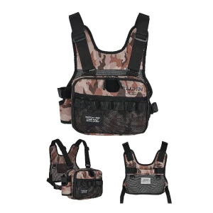 Fujin Tactical Vest Brown Camo Balıkçı Çantası