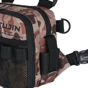Fujin Tactical Vest Brown Camo Balıkçı Çantası
