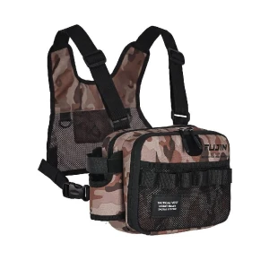 Fujin Tactical Vest Brown Camo Balıkçı Çantası