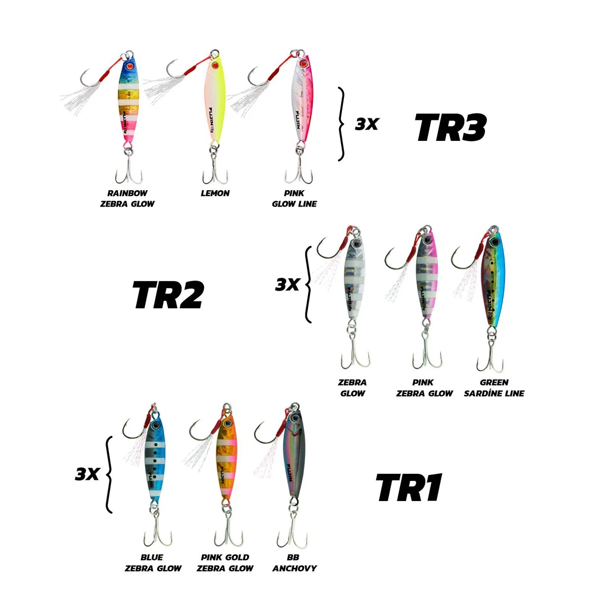 Fujin Jig-X Trio 3lü Micro Jig 7gr - TR1