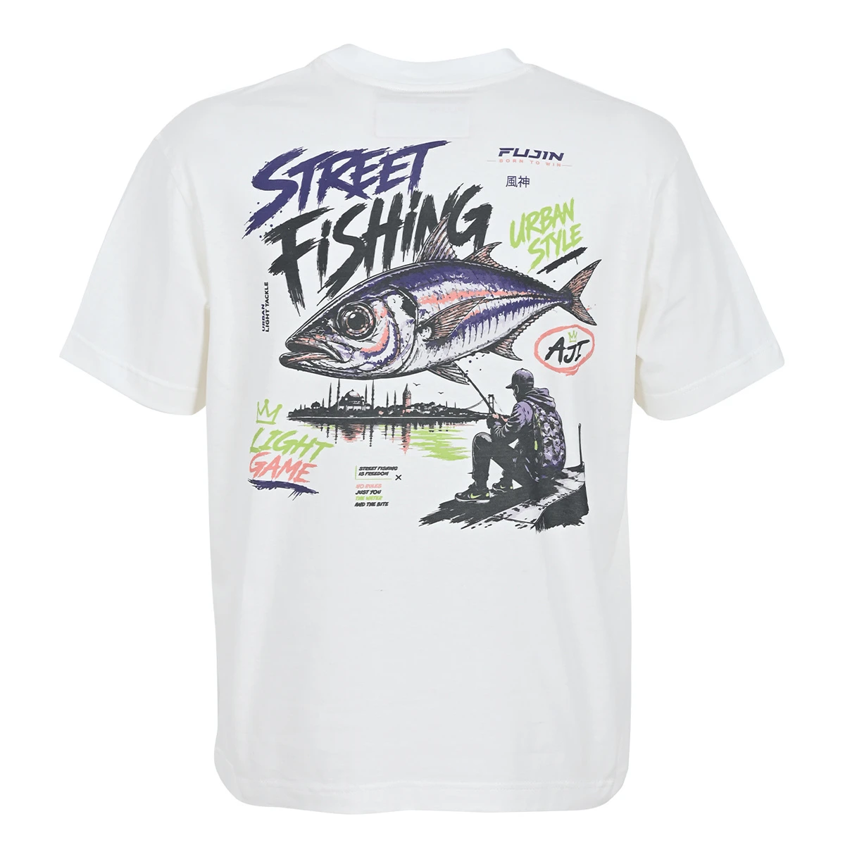 Fujin S26 Street Fishing T-Shirt Ecru - XL