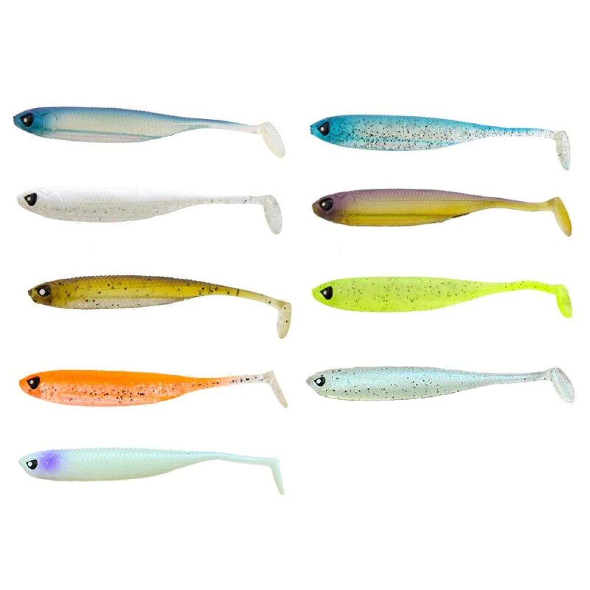 Lucky John Makora 3D Shad Tail 3'' (7.62 cm) 7P Silikon Yem 001