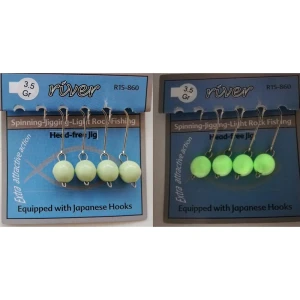 River Mafsallı Hareketli Glow Jig Head 4P 2.7 GR