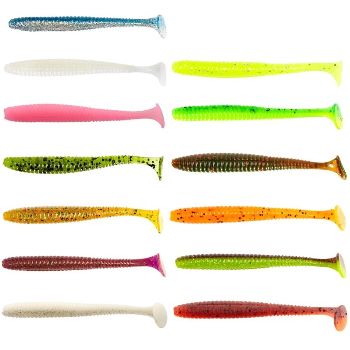 Lucky John S-Shad Tail 3.8'' (9.65 cm) 5P Silikon Yem S13