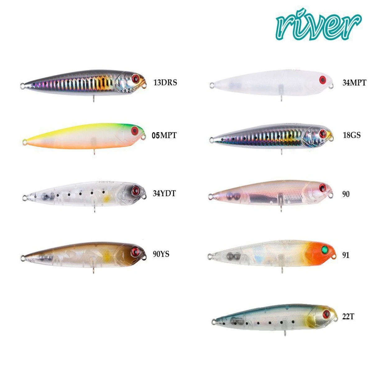 River Seabass Bullet 95 9.5Cm 11G Popper Maket Balık 90