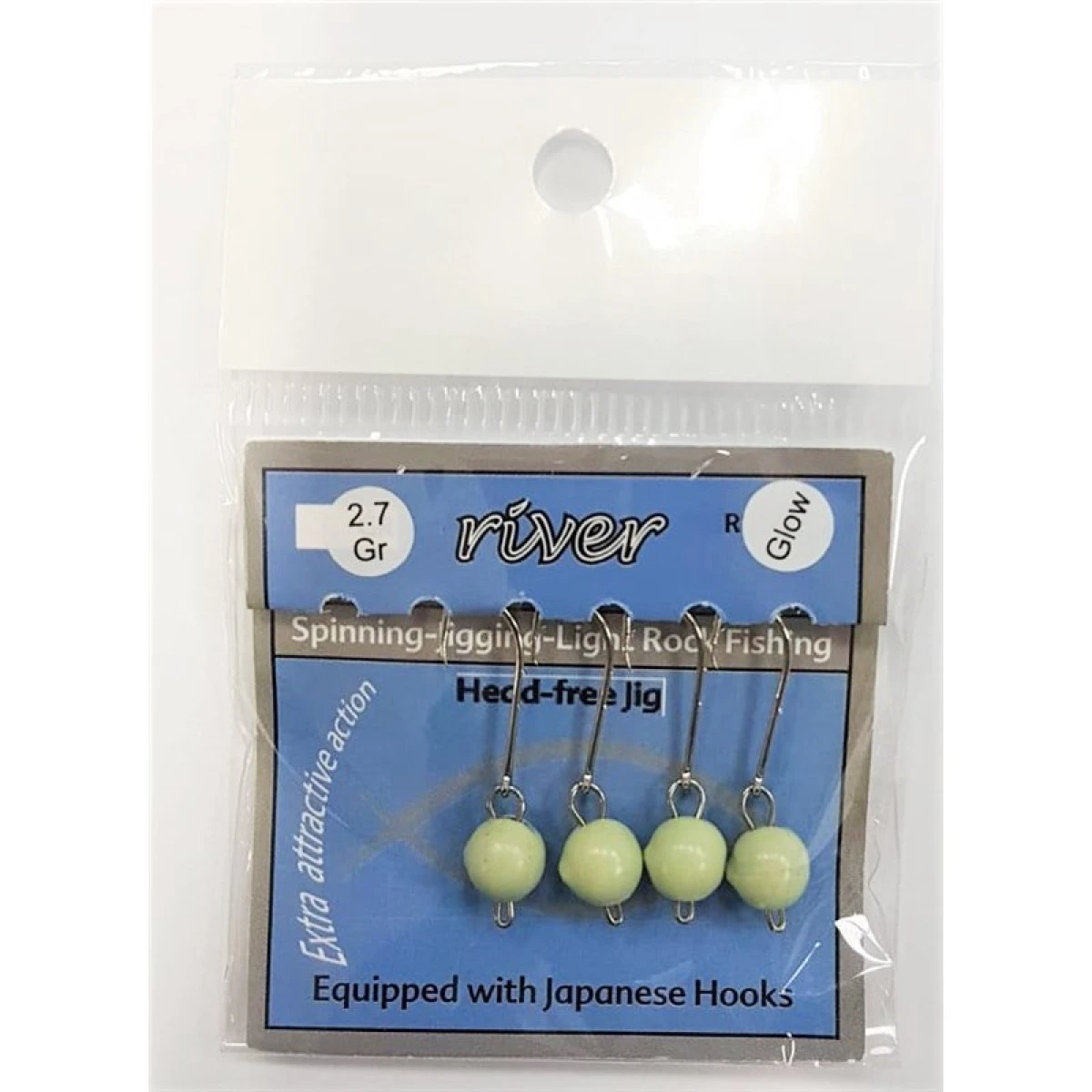 River Mafsallı Hareketli Glow Jig Head 4P 2 GR