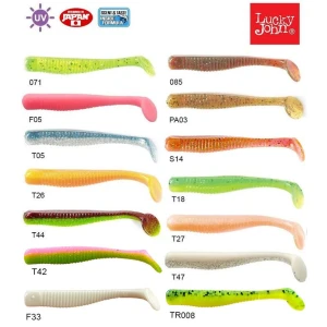 Lucky John Long John 3.1'' (7.87 cm) 8P Silikon Yem S14