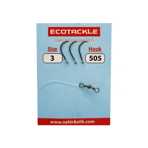 Ecotackle Fırdöndülü Yemli Takım 505 Bronz 3 İğne 100P