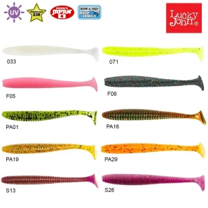Lucky John S-Shad Tail 2.8'' (7.11 cm) 7P Silikon Yem F05