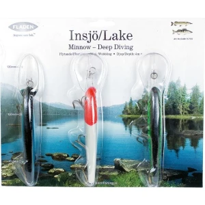 Fladen Deep Dive Minnow Maket Balık Seti 25G 3P