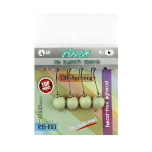 River Mafsallı Hareketli Glow Jig Head 4P 2 GR