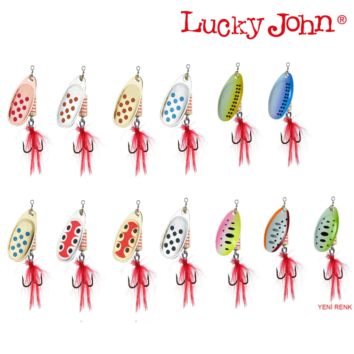 Lucky John Spin X Round Döner Kaşık 8 Gr No:3 CR