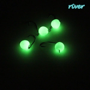 River Mafsallı Hareketli Glow Jig Head 4P 2 GR