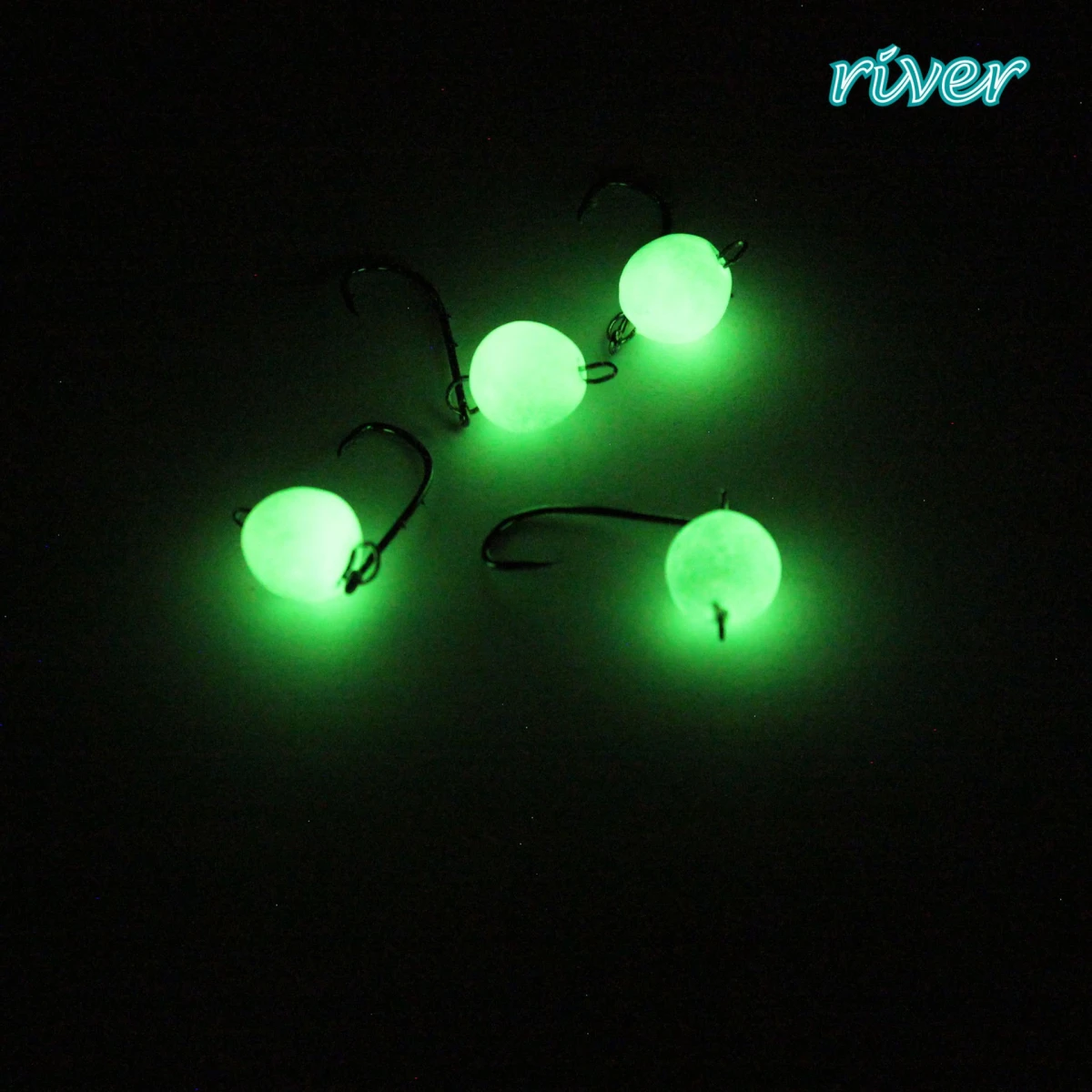 River Mafsallı Hareketli Glow Jig Head 4P 2 GR