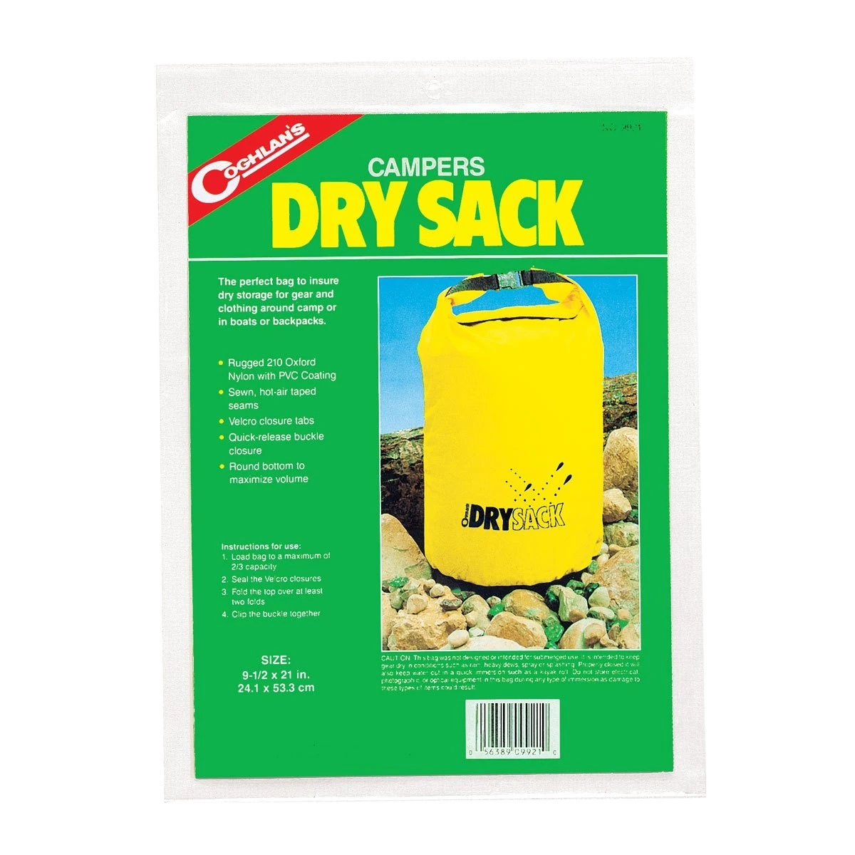 COGHLAN'S Su Geçirmez Eşya Çantası ( Dry Sack9 1/2in.x21in.)