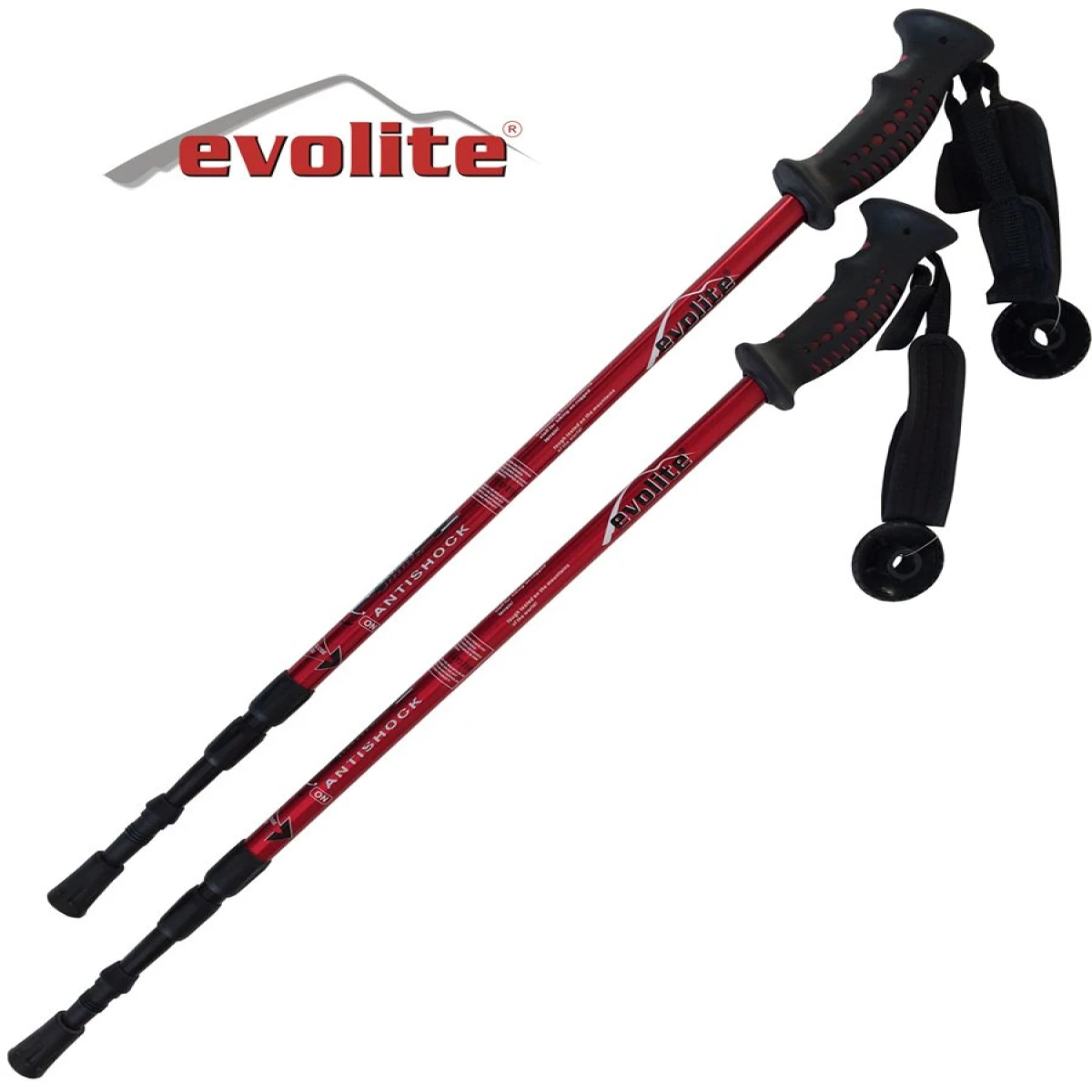 Evolite Trekking Batonu (Antishock) - Gri