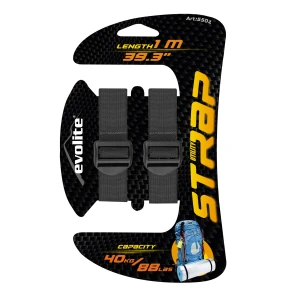 Evolite Straps Sıkıştırma Perlonu 1 metre - Siyah