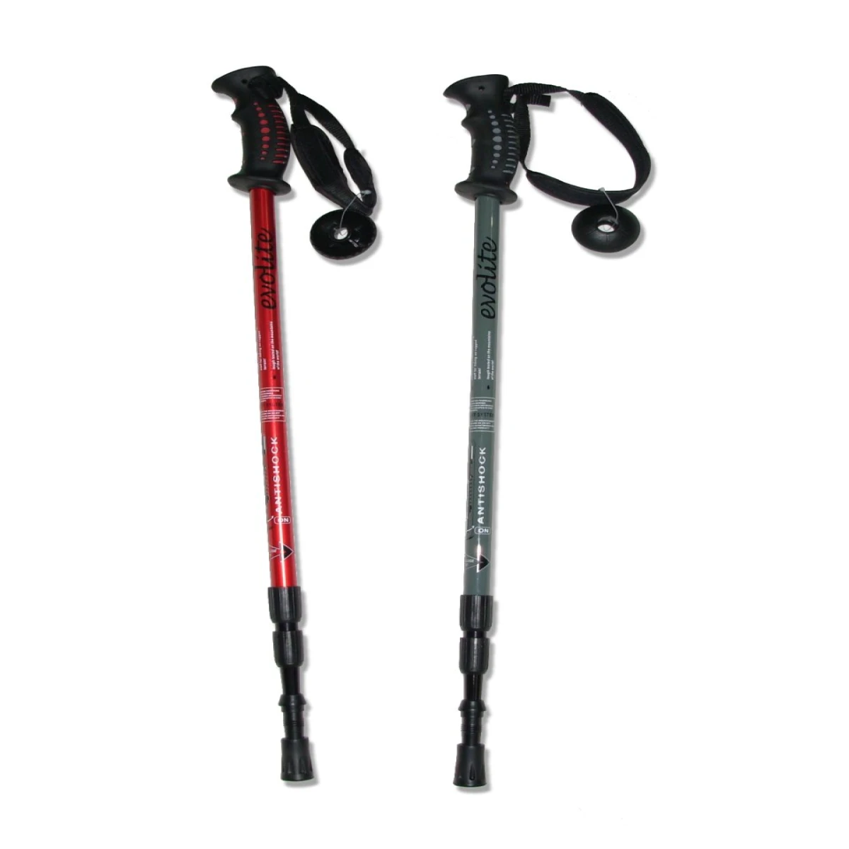 Evolite Trekking Batonu (Antishock) - Gri