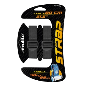 Evolite Straps Sıkıştırma Perlonu 0.80 cm - Siyah