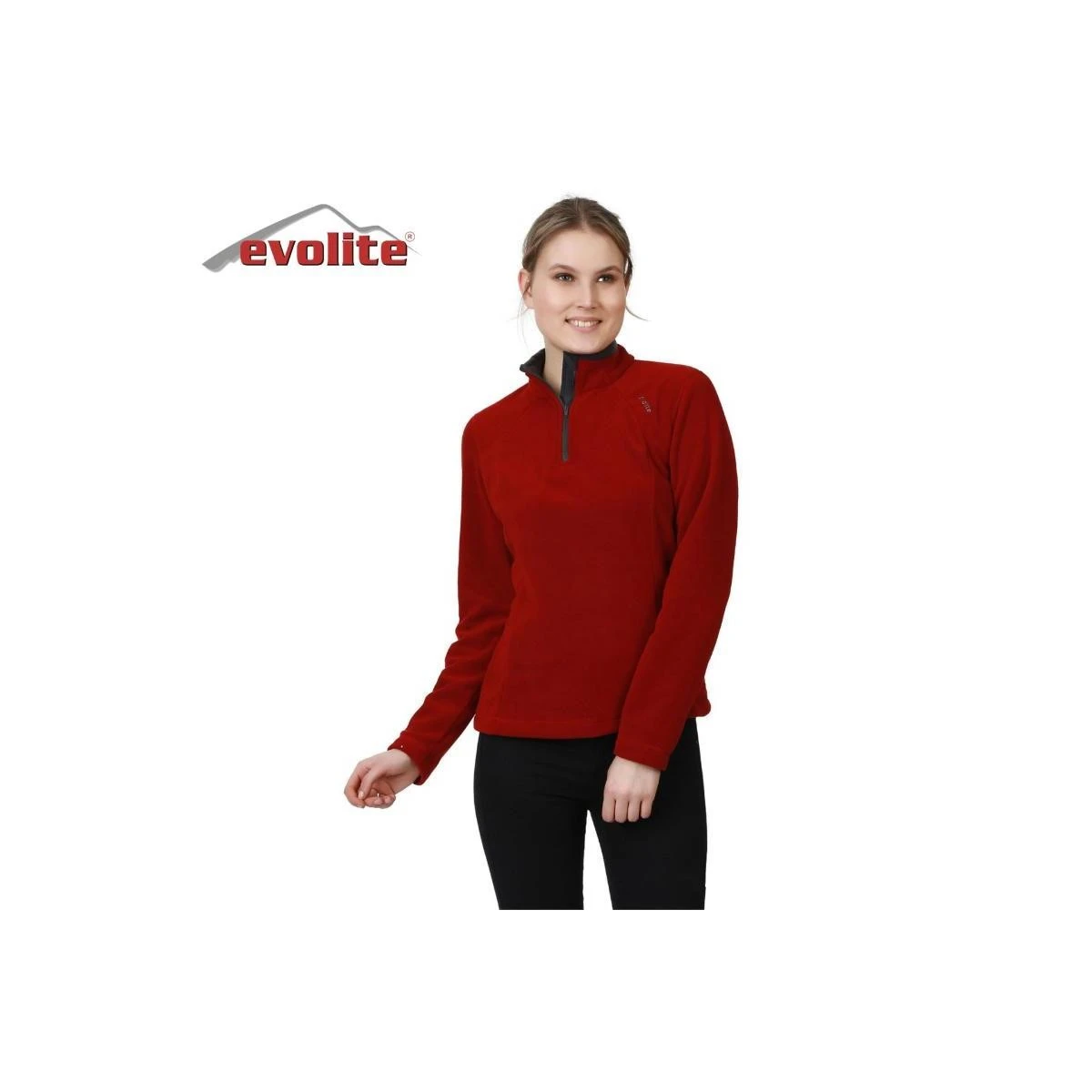 Evolite Fuga Bayan Mikro Polar Sweater - Bordo - XS