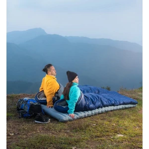Evolite Camper Pro SQ Birleştirilebilir 2 Kişilik Uyku Tulumu - Haki