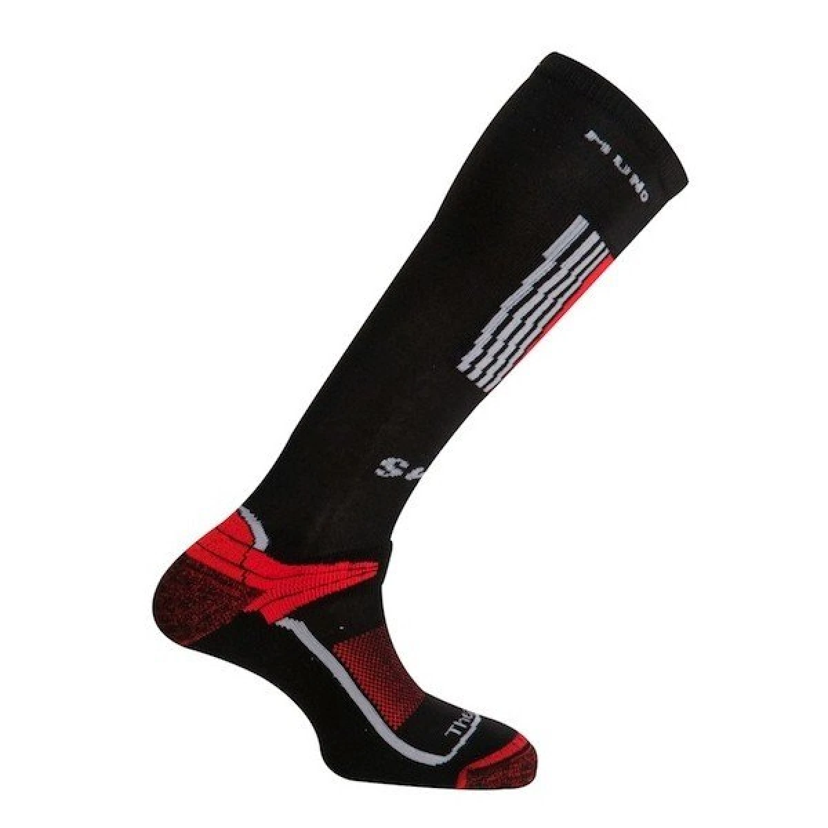 Mund Snowboard –22°C Kışlık Termal Kayak Çorabı - Kırmızı-Siyah - L-(41-45)