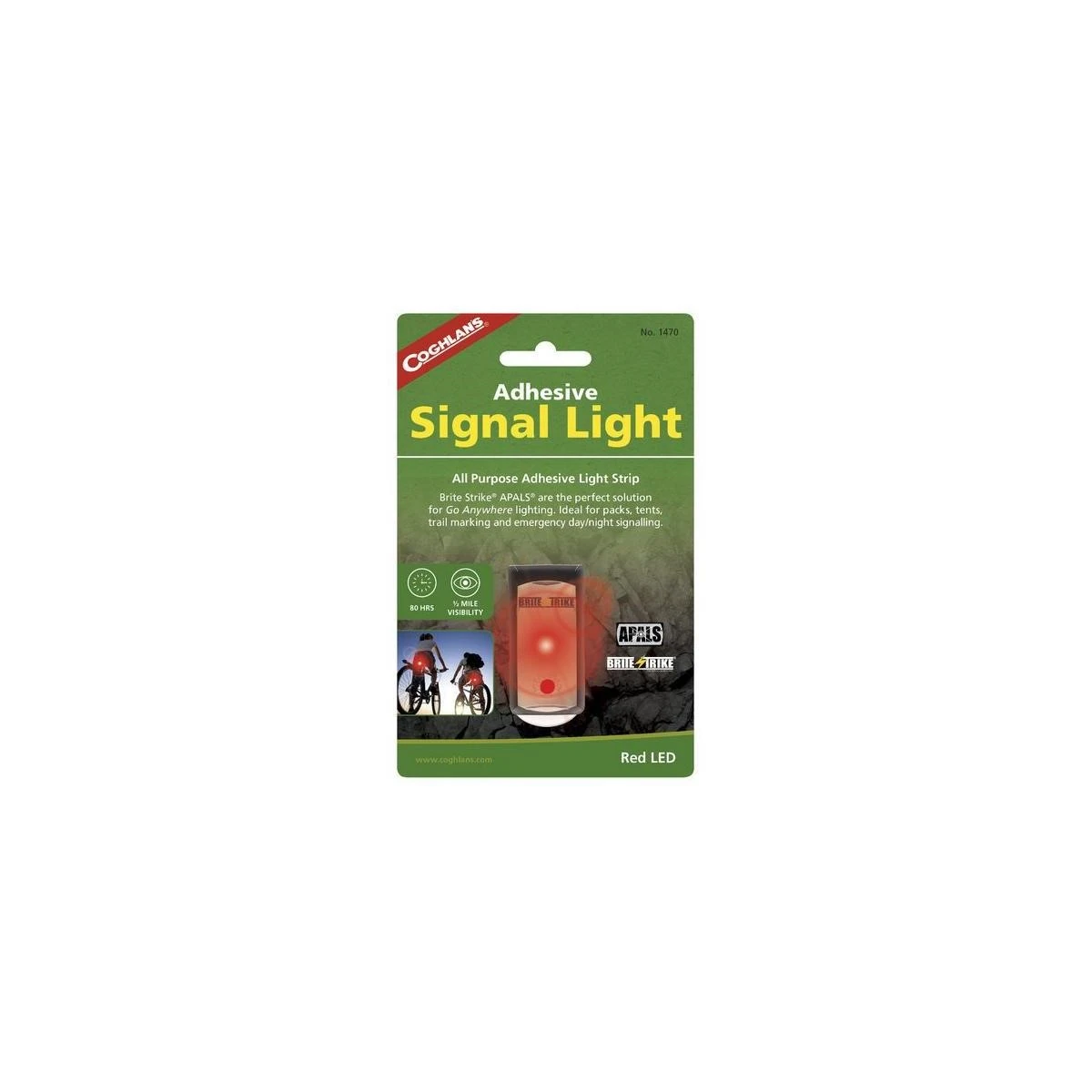 COGHLAN'S Yapışkanlı Kırmızı Sinyal Lambası (Red)