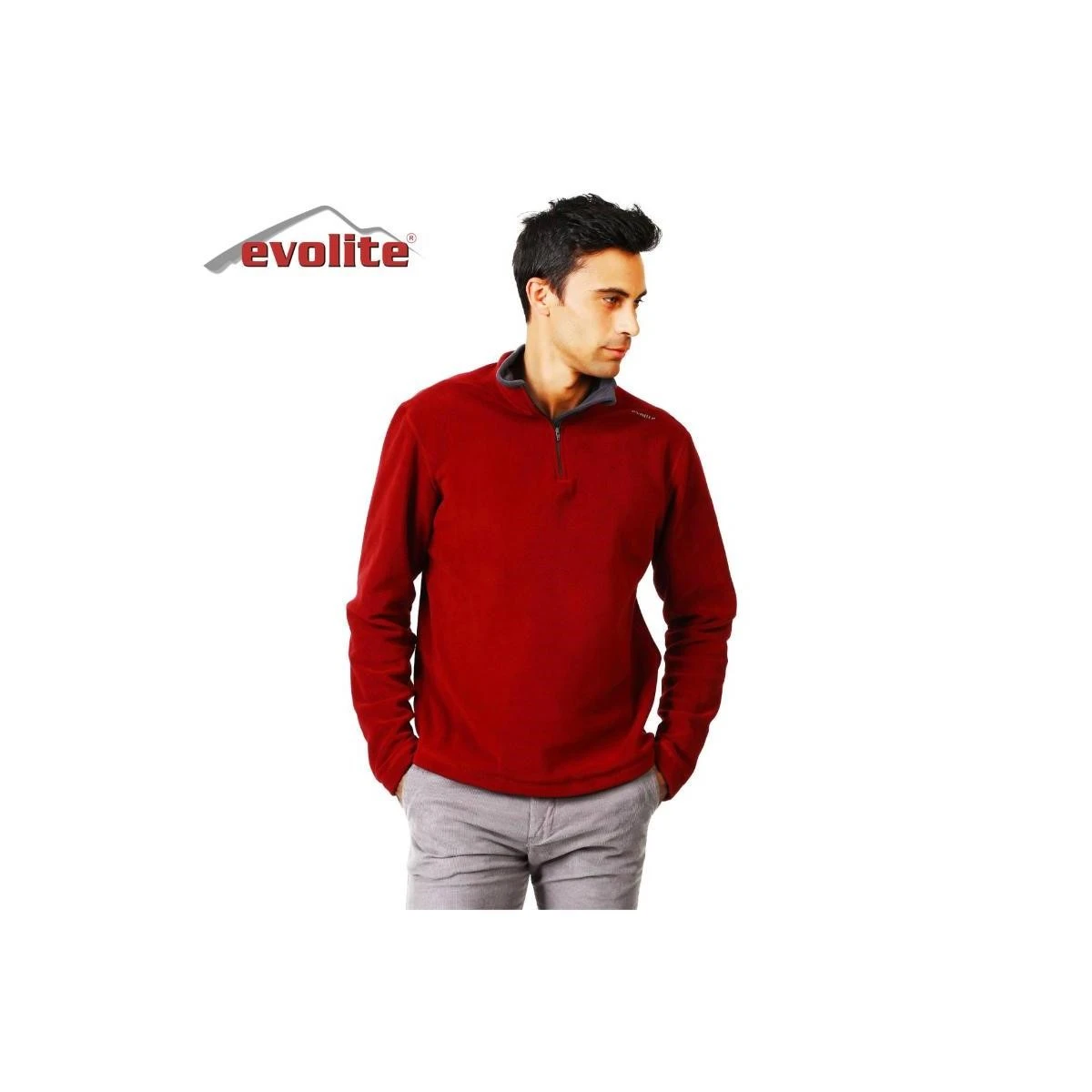Evolite Fuga Bay Mikro Polar Sweater - Bordo - M