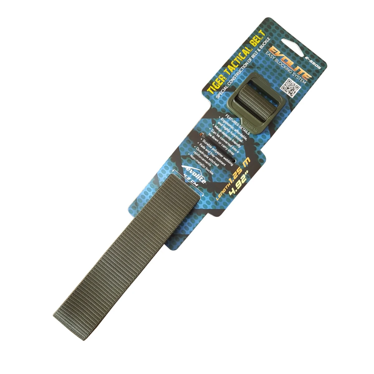 Evolite Tiger Tactical Kemer - Siyah - 125