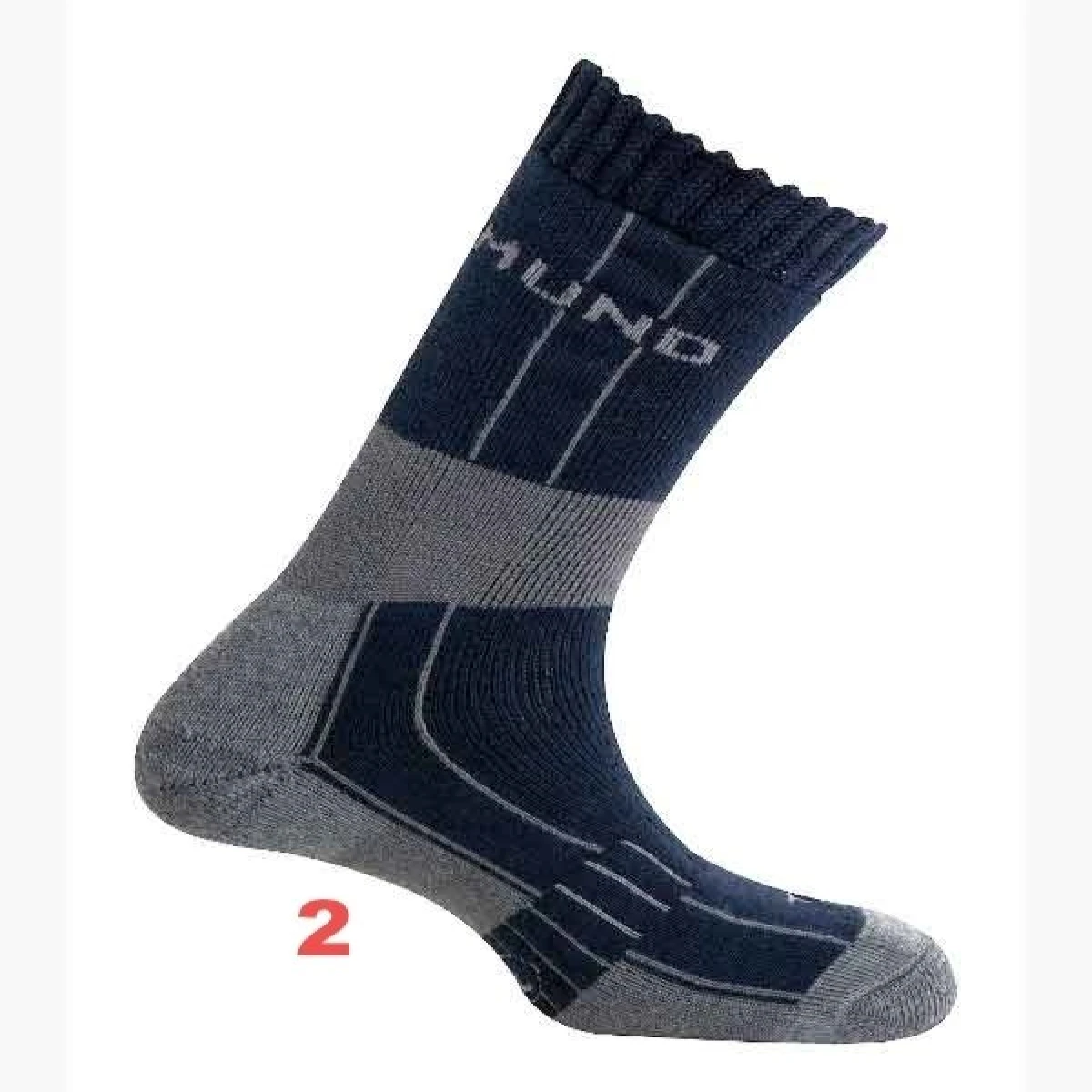 Mund Himalaya –20°C Kışlık Termal Çorap - Gri - L (42-45)