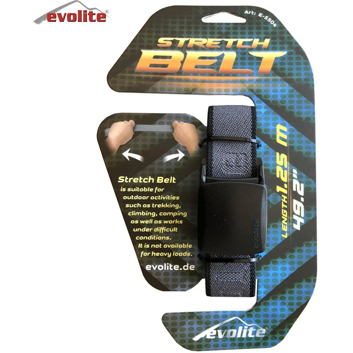 Evolite Stretch Outdoor Kemer - Gri - 135