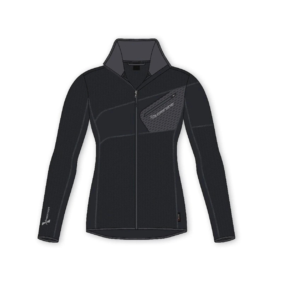 Grifone Cougar Lady Ceket - Siyah-Füme - XS