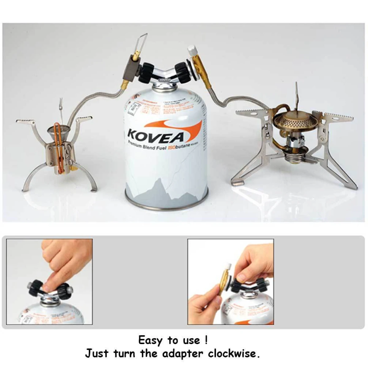 KOVEA Gas P- Çift Çıkışlı Adaptör