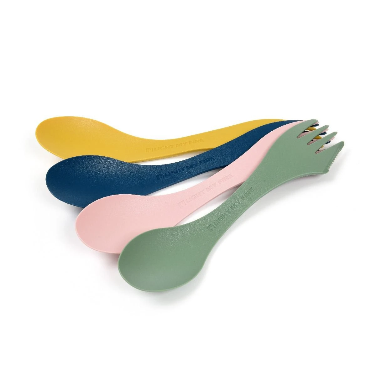 LIGHT MY FIRE Spork Original 4’lü Kaşık-Çatal - Mavi-Sarı-Yeşil-Fuşya
