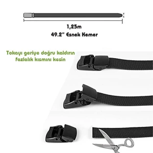 Evolite Stretch Outdoor Kemer - Gri - 135