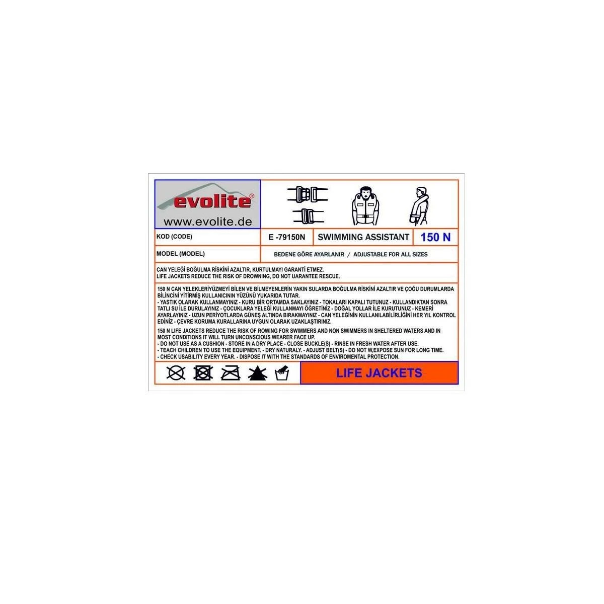 Evolite Yüzme Yardımcısı - Turuncu