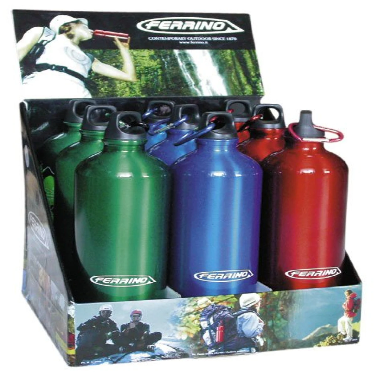Ferrino Alüminyum Matara (1L) - Yeşil