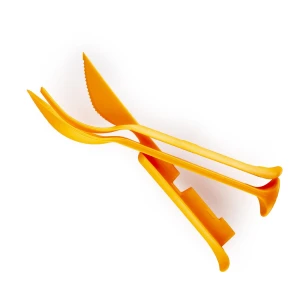 EVOLITE 3in1 Combo Spoon Fork Knife 29 Gr Kaşik Çatal Biçak Seti - ORANGE