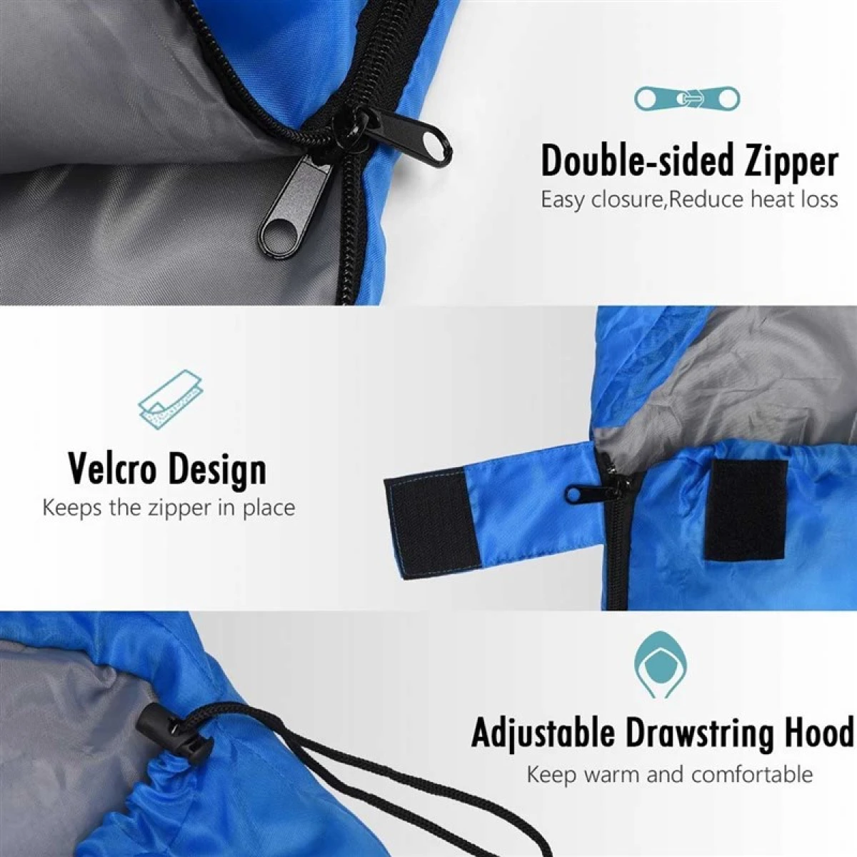 EVOLITE Alfa Mummy Uyku Tulumu 0ºC mavi